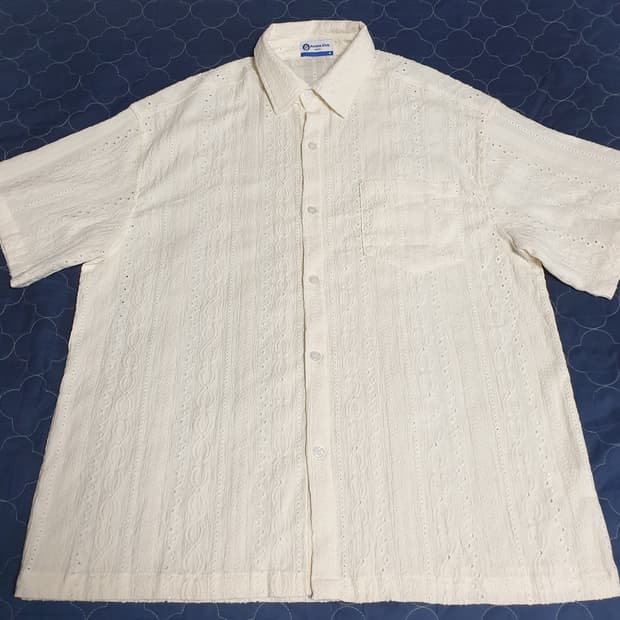 (ss시즌) 포테이토클럽 서울 빈티지 반팔셔츠 아이보리 (F)