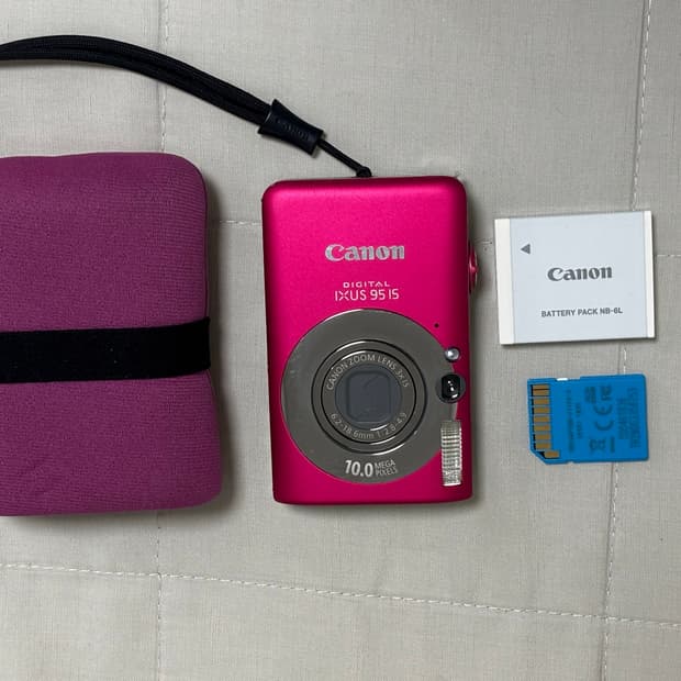 캐논 익서스 95 IXUS 95 IS 핑크 디지털 카메라 디카