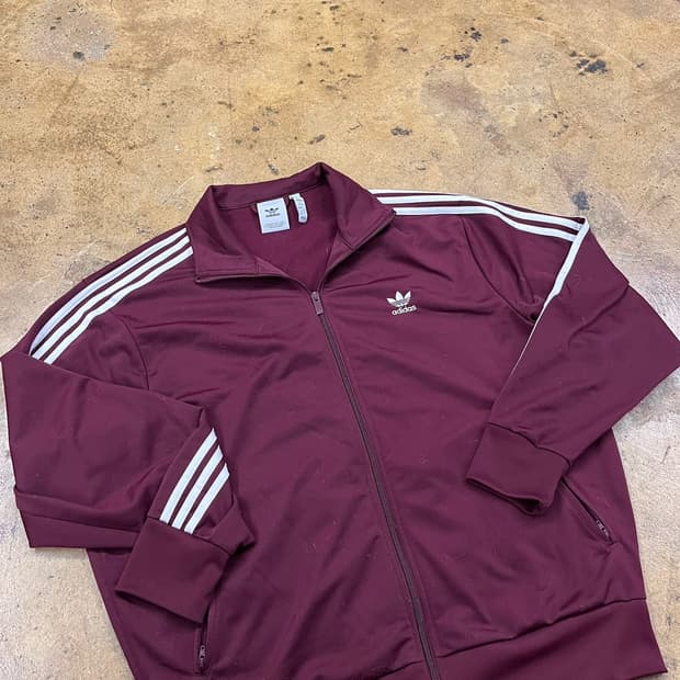 아디다스 파이어버드 버건디 져지 트랙탑
