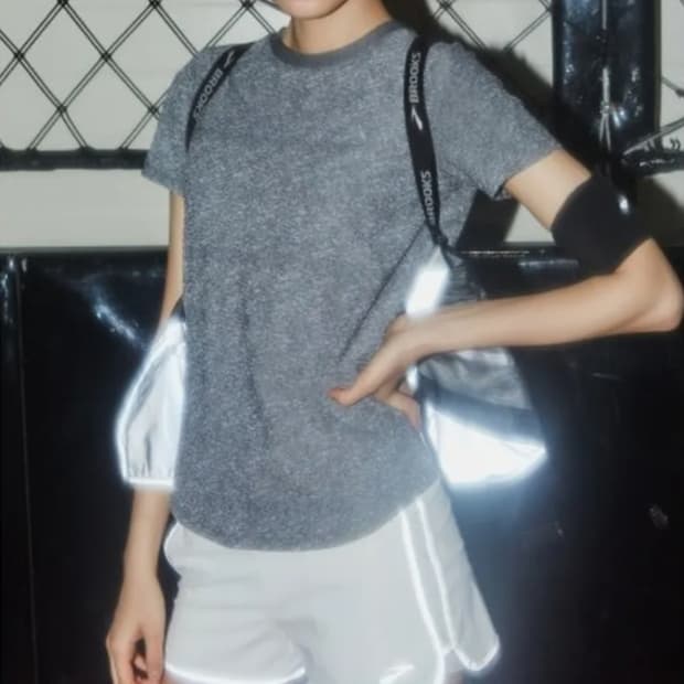 LF 브룩스 리플렉티브 3인치 반바지 여성용 화이트 S사이즈 미착용