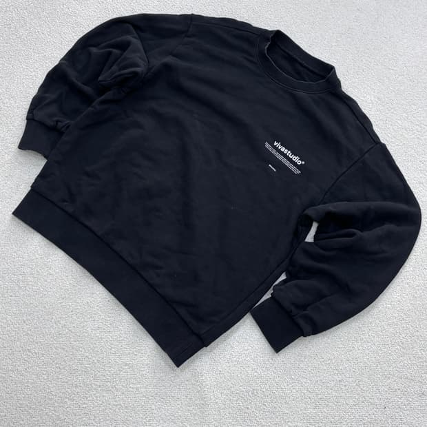 실측확인 비바스튜디오 맨투맨 티셔츠 0326E