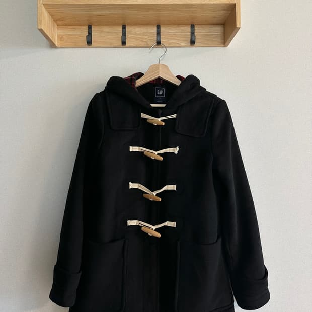 jpn Gap 떡볶이코트 더플코트 블랙
