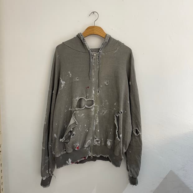 빈티지 커스텀 후드집업