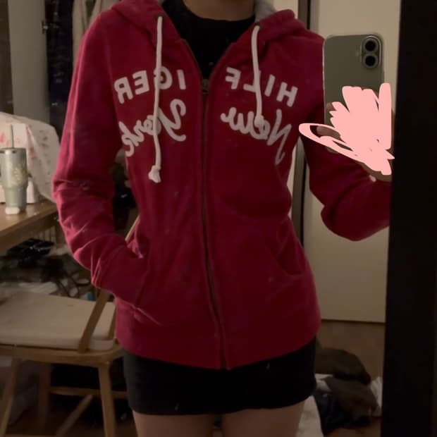 Tommy hilfiger 자주색 집업 y2k (네고 ㄱㄴ)