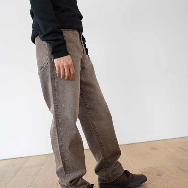 Ham mocha brown 5p denim straight