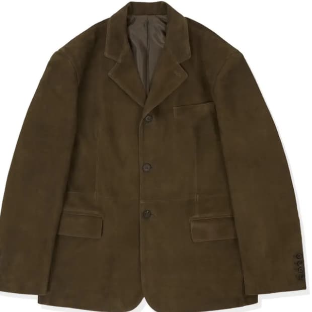 [새상품] stu 고트 스웨이드 블레이저 L 사이즈