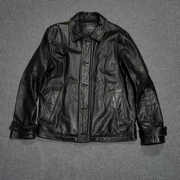 koogi 소가죽 레더 자켓 블랙 (105)