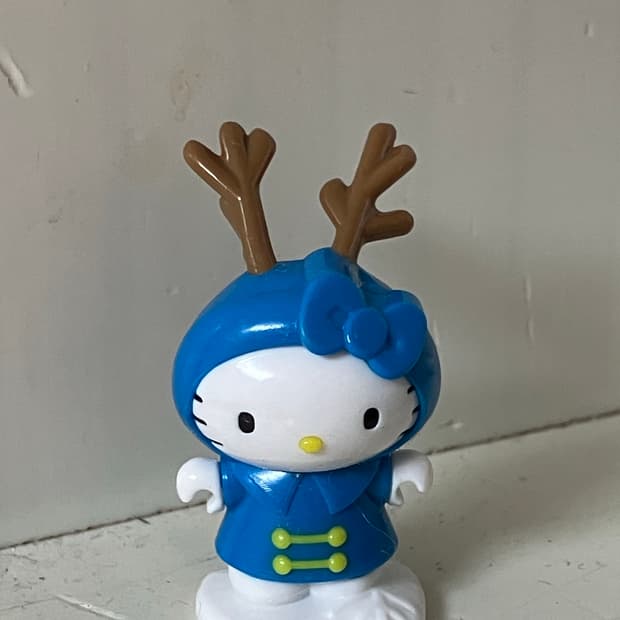 고전 헬로키티 루돌프 피규어