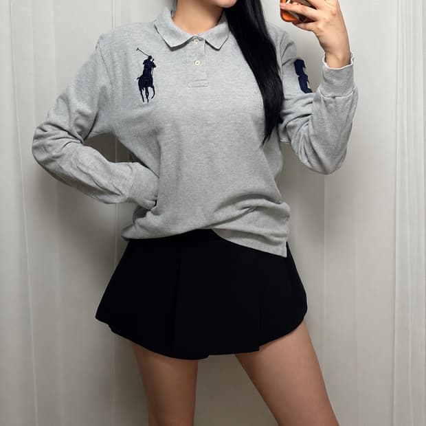 폴로 랄프로렌 빅포니 3패치 카라 롱슬리브