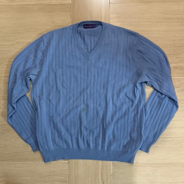 폴로 퍼플라벨 캐시미어 브이넥 니트