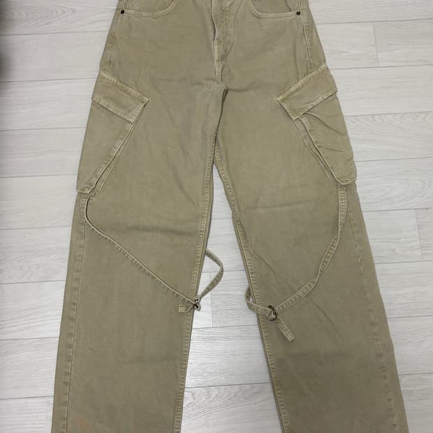 30) 자라 스트랩 카고 진 