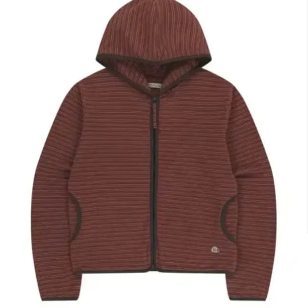 코이세이오 스트라이프 플리스 집업 레드