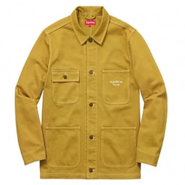 슈프림 16fw 데님초어코트