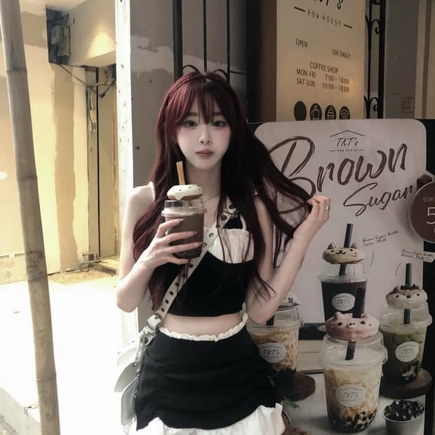 쓰리타임즈 버블링 탑 스커트 셋업 세트 s