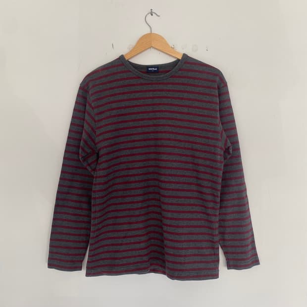 90s유니클로 스트라이프 롱슬리브