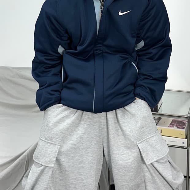 나이키 딥네이비 트랙탑 져지 L