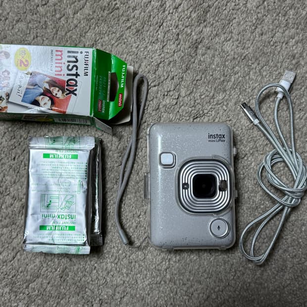 인스탁스 미니 리플레이 스톤화이트