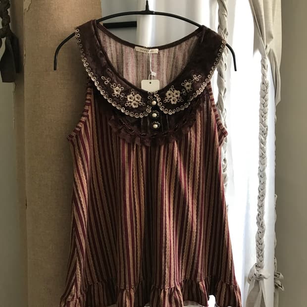 vintage pattern sleeveless