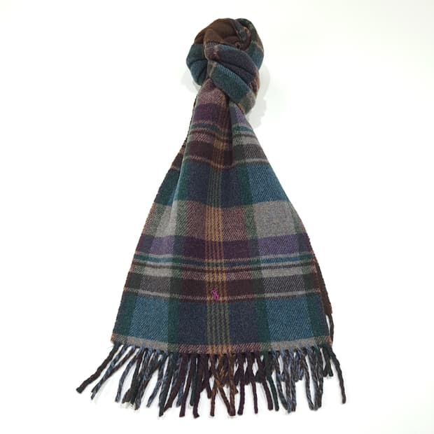 MX406 폴로 이태리판 램스울 양면 퍼플포니 머플러 목도리