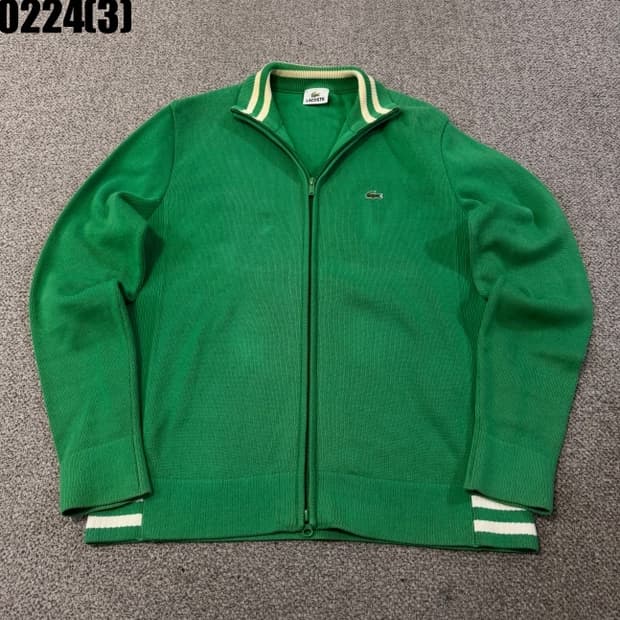 라코스테 니트 집업 자켓