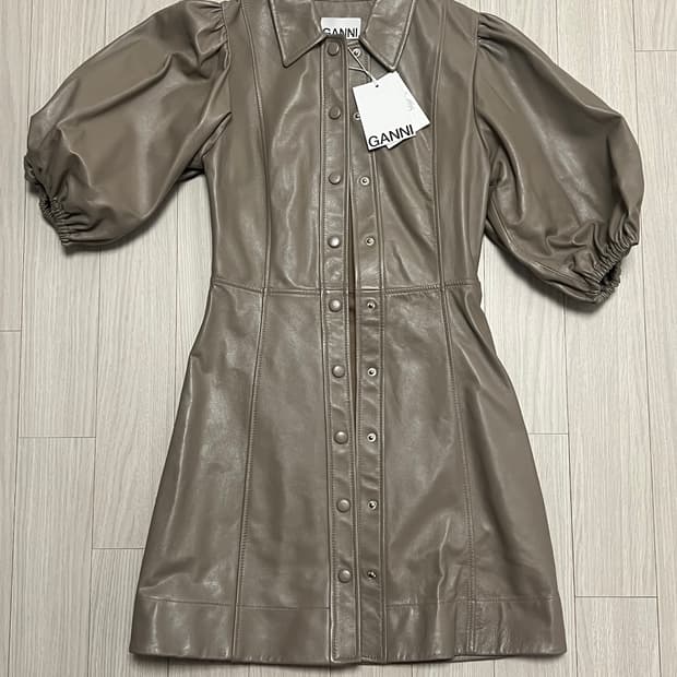 가니 가죽 원피스