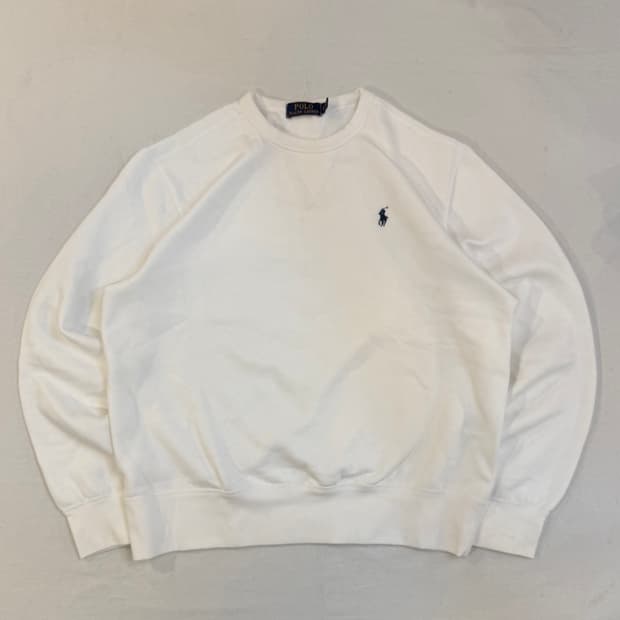 새상품급 폴로 랄프로렌 신형 맨투맨 스웻셔츠 화이트