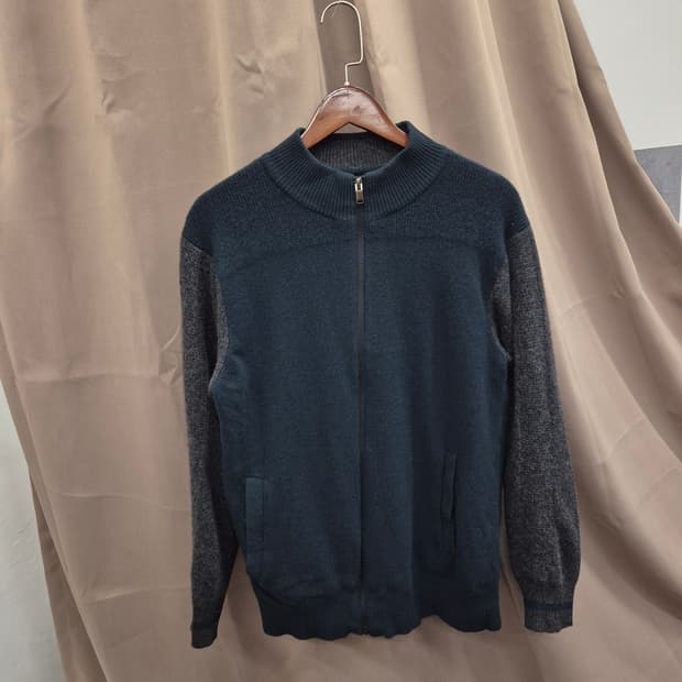 클럽캠브릿지 니트 집업 105