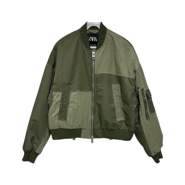 자라 패치워크 MA-1 봄버 자켓