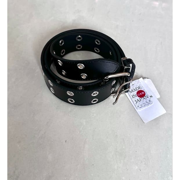aao 블랙 아일렛 벨트 (Made in Japan)