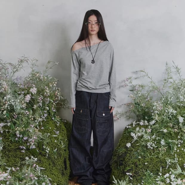 탄산마그네슘 송이송이X탄산 프론트 빅포켓 데님팬츠 1