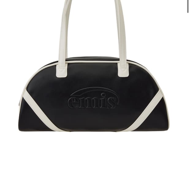 EMIS 이미스 와이드 빈티지 토트백 블랙