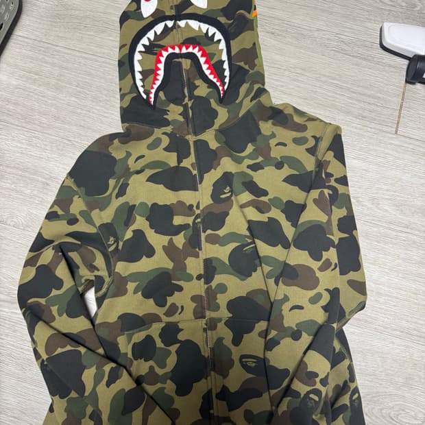 베이프 1st camo 녹계 XL