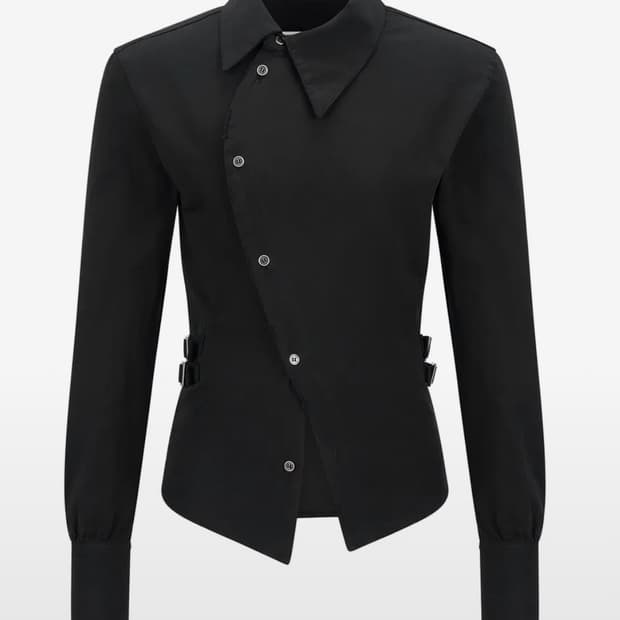 레씨토 Unbalanced Buckle Shirt 셔츠