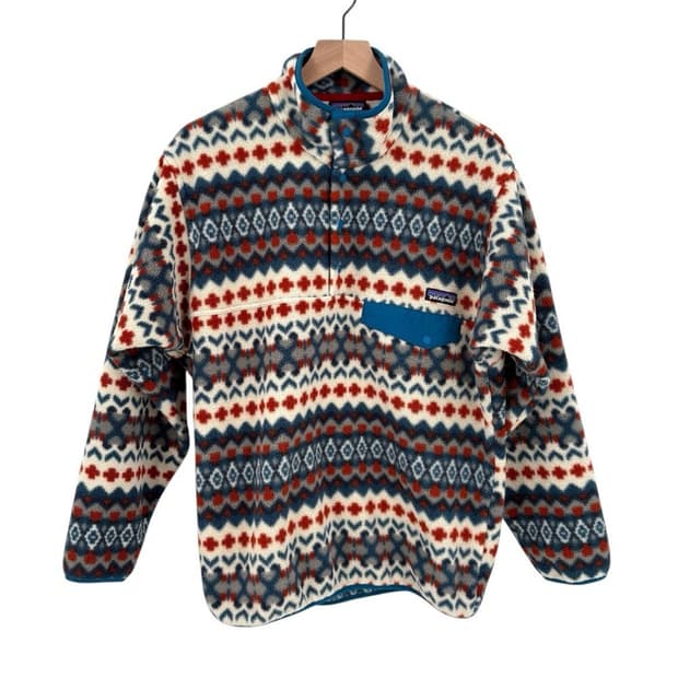 14FW 파타고니아 신칠라 스냅-티 플리스 풀오버 패턴