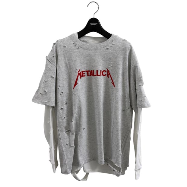 Vintage metallica destroyed short t