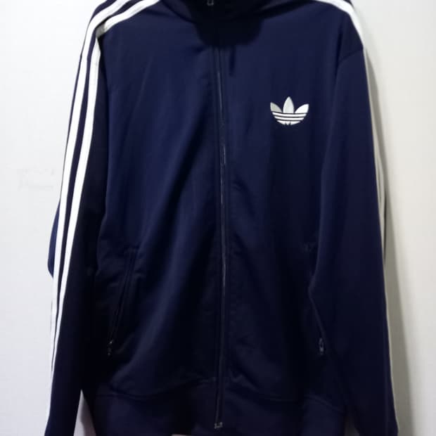 아디다스 파이어버드 네이비 트랙탑 저지 져지집업 105/XL