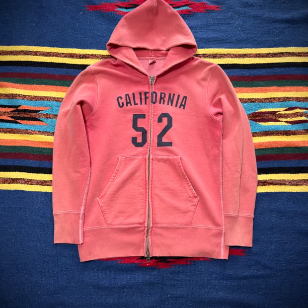 90s 00s Russell Sun Faded 캘리포니아 후드집업