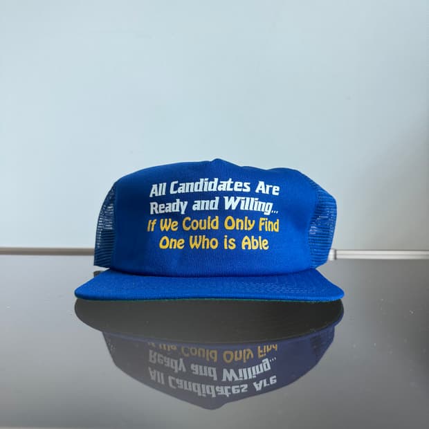 USA 빈티지 모자 볼캡 vintage cap 트러커 메쉬 블루