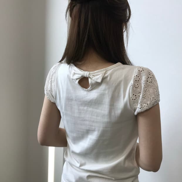 빈티지 리본 티셔츠