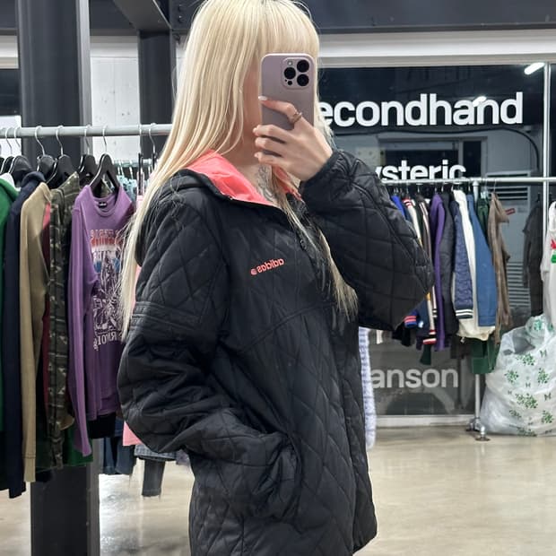 아디다스 퀄팅 누빔 집업 