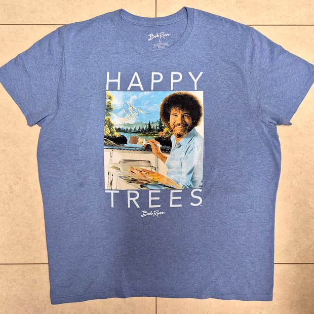 Re Vtg. Bob Ross Graphic T-Shirt
(L)