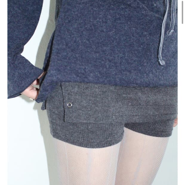 히피디피 rivet knit shorts