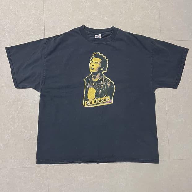 00s 시드 비셔스 빈티지 밴드티셔츠