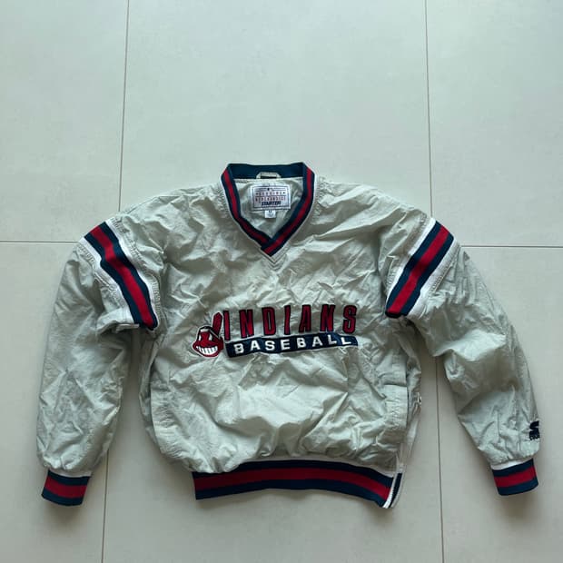 Starter MLB Indians 브이넥 웜업자켓