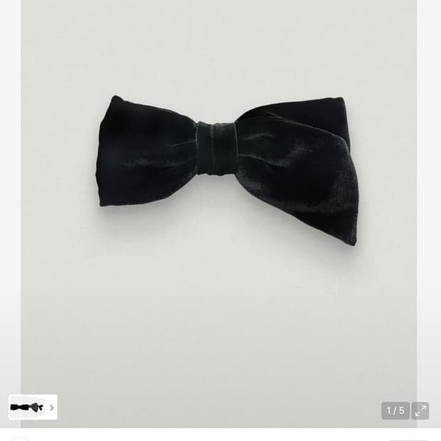 [새상품]더바넷 캐서린 벨벳 보우 클립