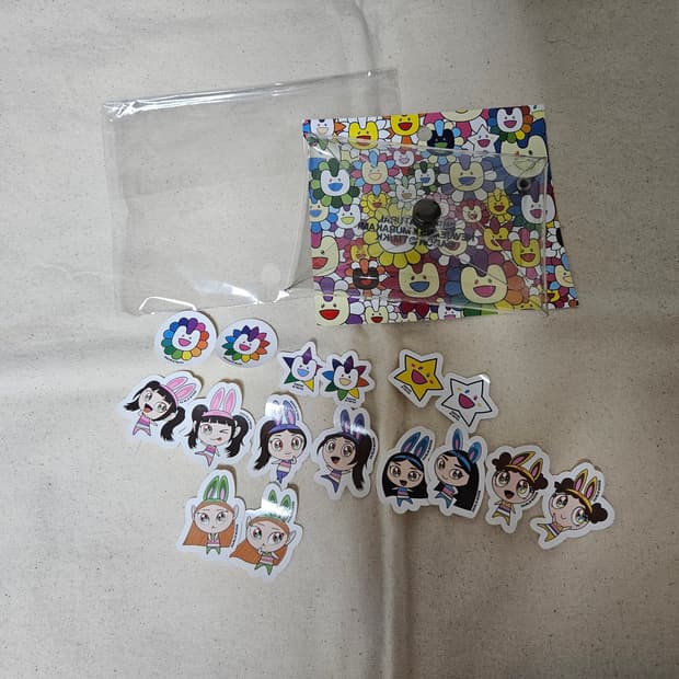 뉴진스 무라카미 pvc 스티커 팩