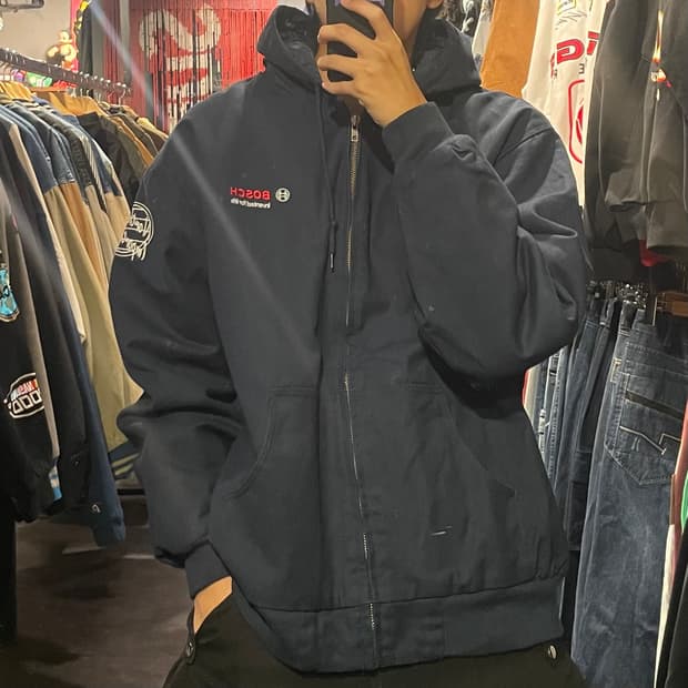 [IM] VTG 네이비 후드 워크자켓 