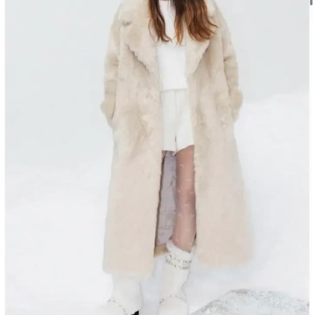 thetis 더티스 롱 퍼코트 새상품