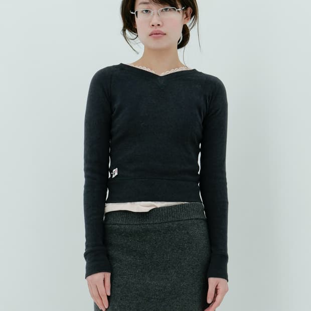 키야기 드링크 미 니트 (차콜)