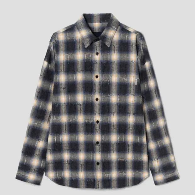 준지 그리드 셔츠 52사이즈